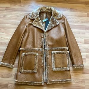 Robert Phillipe Est 1998 Faux Tan Leather Jacket